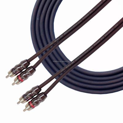 China Custom Car Cable RCA Male To Male High Fidelity Bare Copper CCA Coaxial Cable Gold Plated Digital RCA To Aux Audio Cable. from RCA for sale