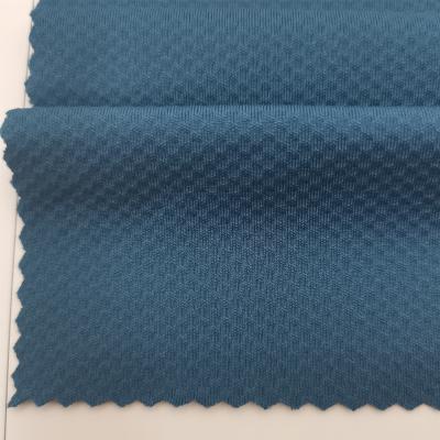 China Wholesale Stretch Knit Recycled Polyester Spandex Mesh Fabric For Sportswear / T Shirt / Tops for sale