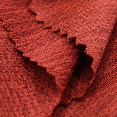 China Wicking Quick Dry 88%Recycled Polyester 12%Spandex Mesh Fabric For Tops T-Shirt Tank for sale