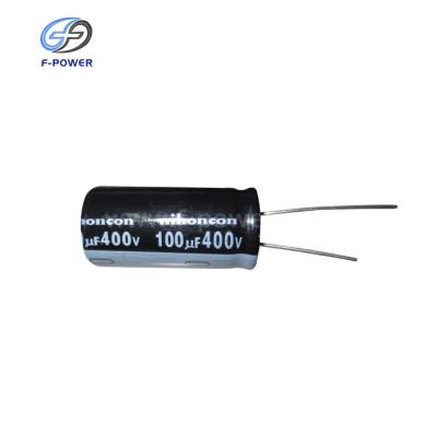 China National Size Voltage 100uF 400V Black Electrolytic Capacitors for sale