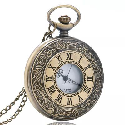 China Alloy Antique Cheap Pocket Watch With Long Chain Classic Watches for sale