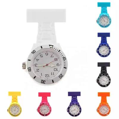 China Fashion.Sport Plastic Nurses Watches Quartz Clip Portable FOB Pins Watch FOB Pins Quartz Acrylic Nurse Watch for sale