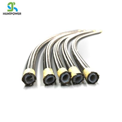 China Stainless Steel Chemical Wire PTFE Braided Transfer SS 316 Polytetrafluoroethylene Hose for sale