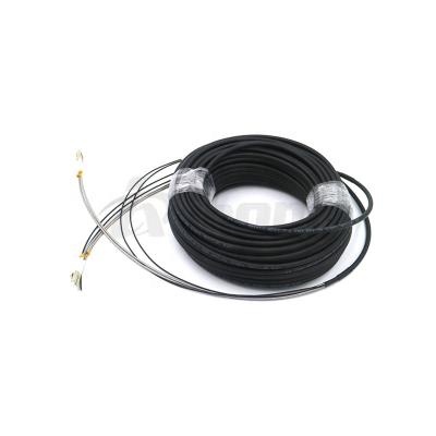 China Outdoor FTTX FTTA Solutions Duplex LC Singlemode Patch Tie 2core 5.0mm LC Armored Cable for sale