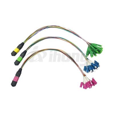 China Singlemode / Multimode High Denisty MPO Patch Cord Ftth Patch Breakout MPO Cord Module for sale