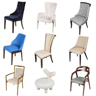 China Comedor Foldable Modern Nordic White Vintage Steel Legs and Fabric Leather Rattan Velvet Solid Wood Oak Dining Chairs for sale