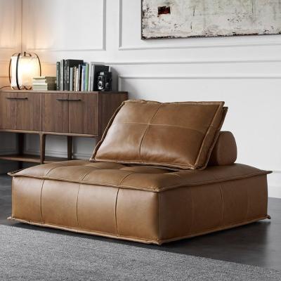 China Removable Unique Leather Sofa Seat Living Room Sofa Modern Lounge Design Cover Italian Furniture Sofa for sale