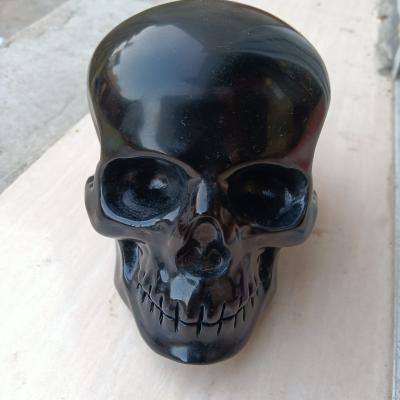 China China wholesale volume hand-carved natural quartz obsidian 9-10 cm crystal skulls ornaments for sale for sale