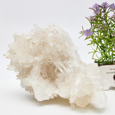 China China White Raw Crystals Cluster Clear Quartz Crystal Cluster For Home Decoration for sale