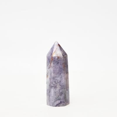 China China Hot Selling Hand Made Crystal Opens Natural Crystal Stones Colorful Fluorite Pillars For Decoration for sale