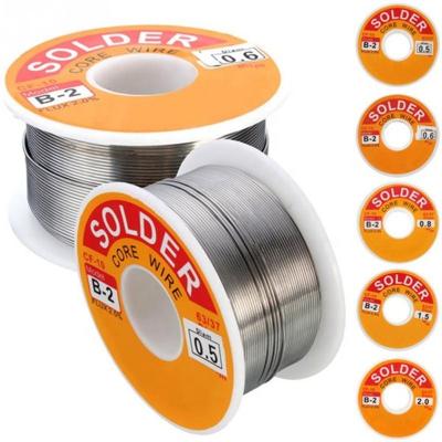 China 50g/100g Welding Solder 0.6/0.8/1/1.2 63/37 FLUX 2.0% NO-clean Wire Roll Rosin Core Welding Tin BGA Welding Welding Tools - for sale