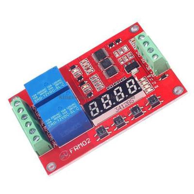 China FRM02 5V/12V/24V 10A 2 Channel Relay Multi-Function Timer Switch Delay Cycle Module FRM02 Self-Latching Programmable Relay Module for sale