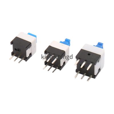 China Wholesale PCB 7X7mm 7*7mm 6 Pin Push Tactile Power Micro Switch Self Lock Button Lock Switch On/Off for sale