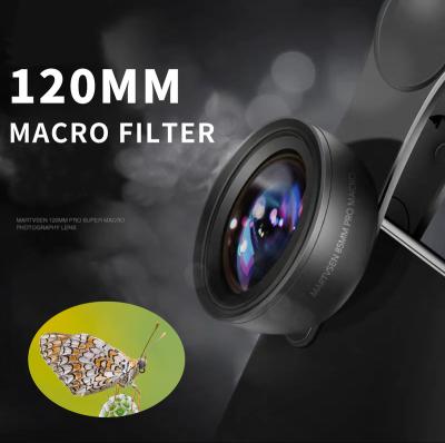 China Universal Mobile Phone Lens 120mm Optical Macro High Definition No Distortion For Jewelry Manicure And Eyelash Shooting for sale