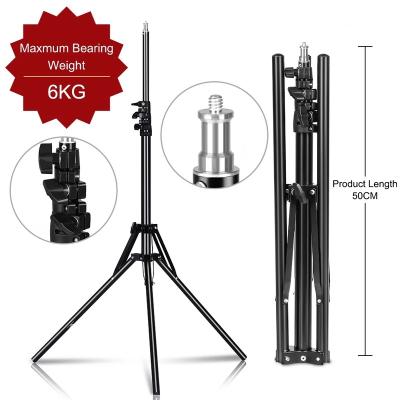 China Folding Digital Camera Light 6kg Tripod 184cm Max Photography 1/4 Screw For Ring Light Relfectors Softboxs Umbrellas Background for sale