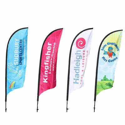 China Health Care Institutes Advertising Banner Flag Outdoor Beach Flag Teardrop Feather Flag for sale