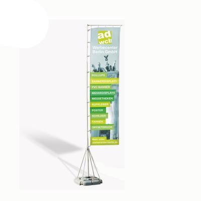 China Outdoor Advertising Display Fiberglass Flagpole Material Advertising Beach Rectangle Flag, Beach Advertising With Flag for sale