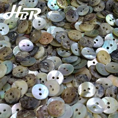 China Sustainable Fashion Natural Agoya (Akoya) Shell Buttons For Kids Shirt DIY Two Holes Organic Buttons for sale