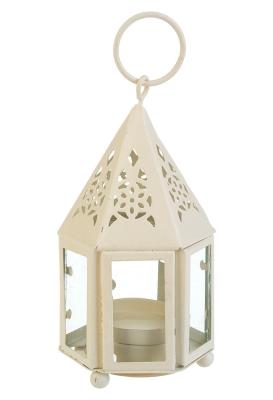 China Mini Hampi Hurricane Candle Lantern - Beige for sale