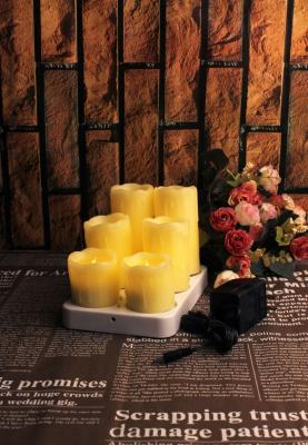 China 6 PCS RECHARGEABLE WAX VOTIVE CANDLES for sale