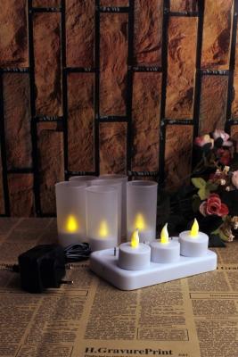 China 6 PCS RECHARGEABLE VOTIVE CANDLES for sale