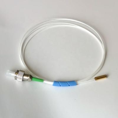 China Gold Plated SM 1310/1550nm Low Insertion Loss C-lens Fiber Optic Collimator With 900um Loose Tube FC/APC for sale