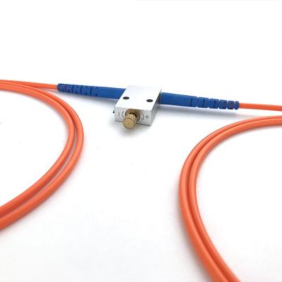 China FTTX OM2 50/125 Fiber Optic Color Silver Metal Material MM VOA Integrated Variable Fiber Attenuator With LC/SC/FC/ST Connector for sale