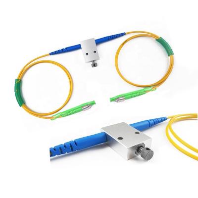 China Low Insertion Loss Manually Adjust Integrated Low PDL PM VOA Singlemode Metal Fiber Optic Variable Attenuator With FC/APC Connector for sale