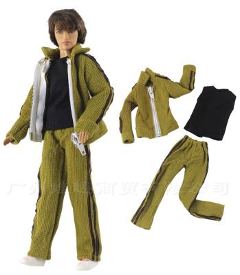 China High quality best-selling soft toy male ken doll clothes jacket T-shirt pants clothes set for ken dolls for sale