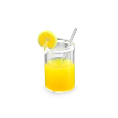 China Electronic Simulation Mini Lemonade Cup Of Toy Miniature Food Toy Model Scene Doll Room Accessories for sale