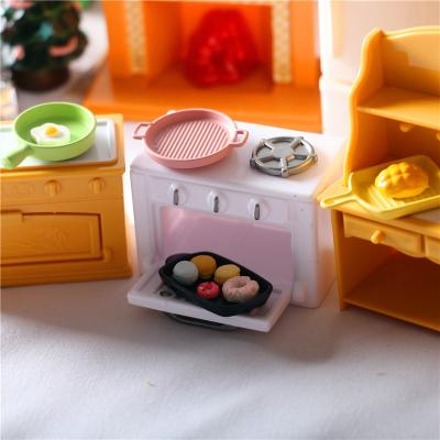 China Toy DollLand Electronic Miniature Kitchen Tableware Dollhouse Baking Tray for Dollhouse Decoration for sale