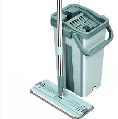 China Durable 360 ​​Rotation Home Magic Cleaning Mop With Bucket Set Wholesale Easy Wet And Dry Floor Dust Mops for sale