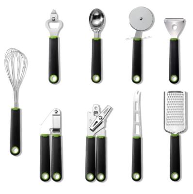 China Minimalist Amazon New Design 9 Pcs / Set Stainless Steel Kitchen Utensil Instrument Set for sale