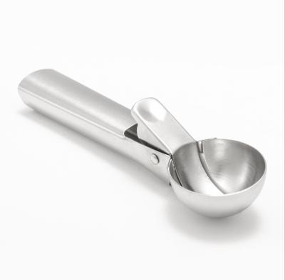 China Sustainable 2 PCS Set Stainless Steel Ice Cream Dipper Scoop for sale