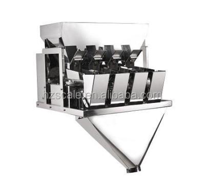 China Food CE Approval Automatic High Accuracy Stable Performance 4 Head Linear Weigher For Grains , Seeds Packing for sale