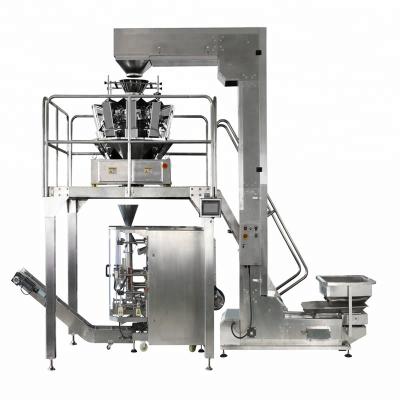 China Multihead Automatic Weigher Combination CE Food Factory Vertical Forming/Filling/Sealing Packaging Machine For Stand Bag Gusset Bag for sale