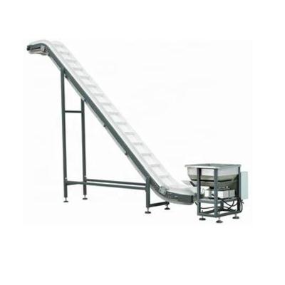 China Automatic plastic food belt slope conveyor for frozen food for sale