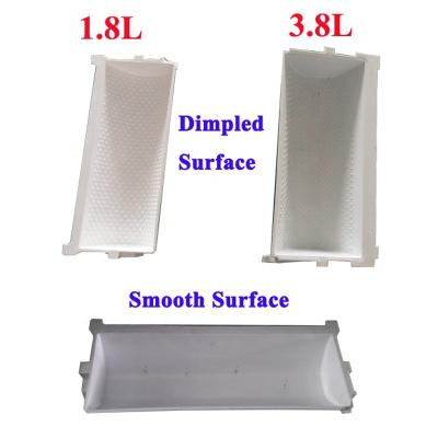 China Plastic Food Bucket 1.8L 3.8L Surface Dimpled For Z Bucket Conveyor Parts for sale