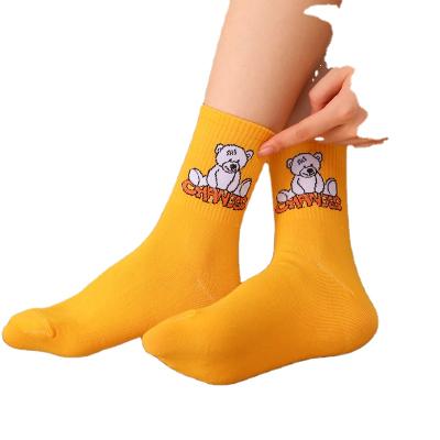 China Concise Fashion Women Fashion Cotton Sock Funny Animal Wind Sock College Viable Cartoon C.I.S. Cartoon Patterned Socks Concise Socks for sale