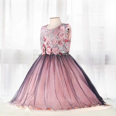 China new style Anti-wrinkle ball gown girl dress dresses flower party baby girl dress latest designs for kids for sale