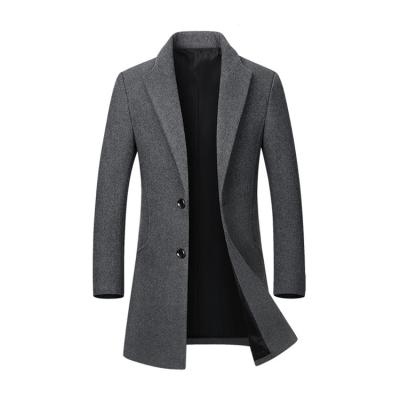 China Abrigo Largo Hombre Classic Woolen Overcoat Long Winter Warm Men's Ditch Coat Men's Long Cardigan Single Breasted for sale