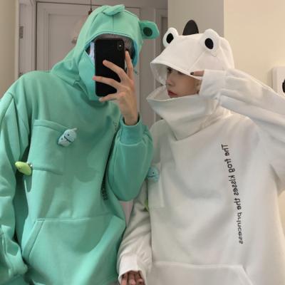 China Wholesale Waterproof Funny Loose Main Pullover Frog Hoodie Couples Hooded Sweatshirt Hoodie for sale