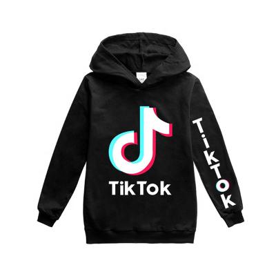 China Anti-wrinkle autumn winter little girl boy clothes Tiktok long sleeve children's cotton hoodie set for sale