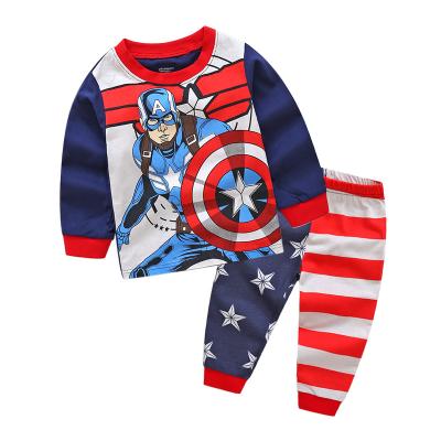 China Breathable Boys Children's Home Wear Spring Autumn Pajamas/Short Sleeves For Kids 2-8Y In Stock for sale