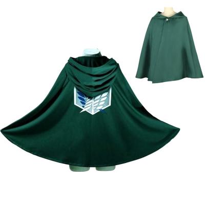 China Polyester Cosplay Costume Survey Corps Freedom Wings Allen Captain Uniformed Hair Dressing Cape Coat for sale