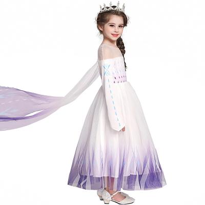 China White Long Sleeve Aisha Dress With Shawl Christmas Dress Children's Clothing Girl Dress for sale