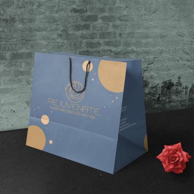 China Gift Paper Bag Packaging Luxury Elegant Paper Shopping Bags With Your Own Logo For Jewelry Flower Gift Holiday for sale