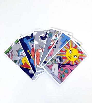 China Factory direct sale handmade custom tarot card deck set with guidebook custom tarot cards wholesale for sale