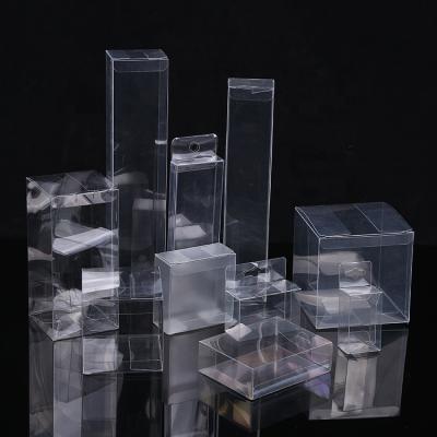 China Recyclable Clear Acrylic Plastic Box Logo Custom PVC Folding Plastic Box Packaging for sale