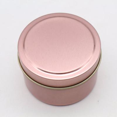 China New Design Pink Candle Candles Tins Tea Tin Box With Custom Logo for sale